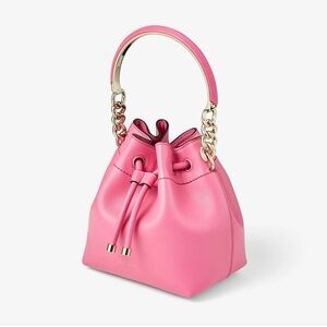 Jimmy Choo Bon Bon Small Leather Bucket Bag